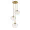 Z-Lite Harmony 3 Light Pendant, Olde Brass & Clear 486P10-3R-OBR - alternate 1
